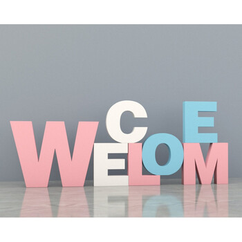 字母摆件简约风diy木塑英文字母装饰公司立体字定制现代 内容备注