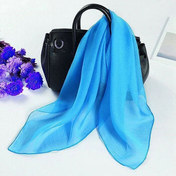 天蓝色 大方巾90*90厘米