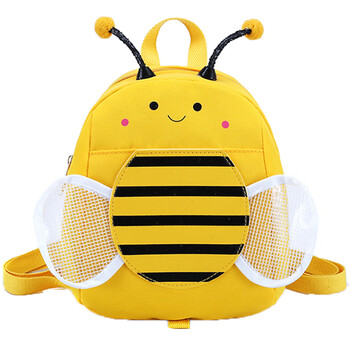 包包卡通幼儿园书包1-3岁4防走失宝宝小班背包男女童蜜 黄色小蜜蜂