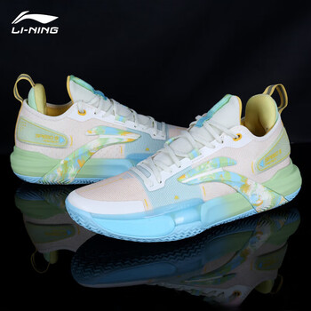 李宁闪击9篮球鞋男premium2023夏季新款反光轻便高回弹低帮实战球鞋