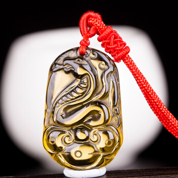 随身挂件饰品礼品水晶巳蛇鸡蛇拱禄项链品位生日礼物七夕情人节礼物