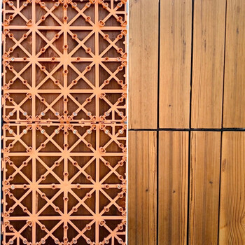 阳台地板垫木防腐木地板户外露台自己铺阳台自铺庭院拼接室外庭院地面