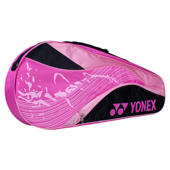 尤尼克斯（YONEX） 羽毛球包yy林丹李宗伟男女情侣三六支装比赛单双肩运动网羽毛球拍包 BAG4823EX亮粉红 单肩包3支装