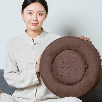 药店直售北京艾灸蒲团坐垫臀部家用熏凳恒温坐灸垫坐灸仪艾灸蒲团咖色