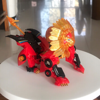 精装版金刚合体玩具变形机器人无限合体含装备儿童礼物 圣狮王胶盒装