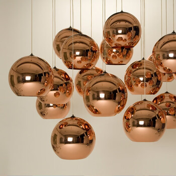 欧式玻璃鱼线吊灯 酒吧咖啡厅餐厅灯设计师个性简约创意艺术灯具 直径