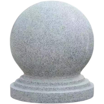 6015路护盾 挡车石广场圆球护路盾大理石学校路障石球路护盾公园