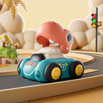 kidsdeer儿童恐龙按压惯性滑行萌趣卡通玩具小汽车男女孩3生日礼物6岁