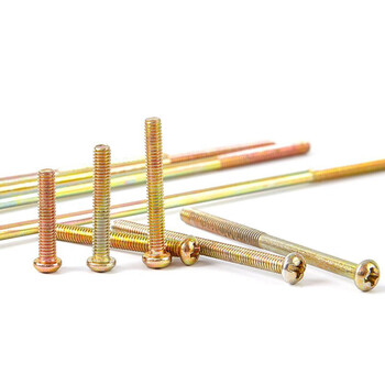 工耐德 圆头十字螺丝 插座开关加长面板螺丝 单位:包 m4*60mm全牙 200