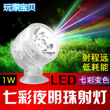 Led灯鱼缸潜水灯led射灯观赏热带鱼照明灯迷你水中灯潜水防水灯1w 紫光1w 图片价格品牌报价 京东