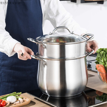 汤锅304不锈钢复底加厚高汤锅加深汤锅汤煲大炖锅电磁炉通用锅具