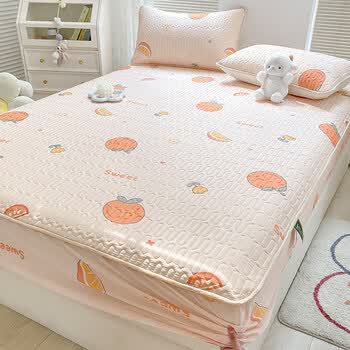 夏季床垫保护罩夏季乳胶冰丝床笠款三件套夏天凉席床单床罩单件床垫