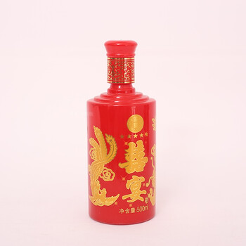 婚庆喜酒瓶陶瓷酒瓶白酒瓶酒瓶结婚酒瓶漂亮 龙凤款喜宴【图片 价格