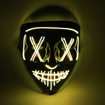 面具朋克面具dj鬼步舞演出直播道具荧光面具抖音v脸夜光面具el闪光直