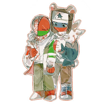 绿野客ch拟钥匙扣 countryhumans周边俄苏德瓷美炫彩星星扣挂件 小仔