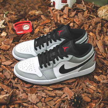 dfbk官网推荐aj1烟灰白灰低帮篮球鞋运动air乔1low莆田纯原553558030