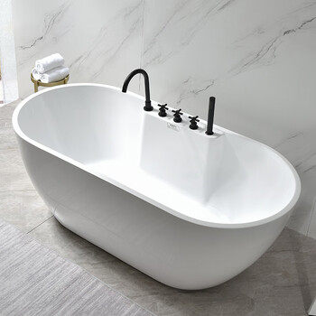 法恩莎(faenza)亚克力浴缸家用小户型卫生间欧式小浴池独立红日式泡澡