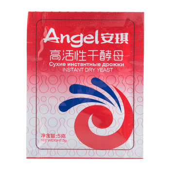 安琪（Angel）低糖高活性干酵母5g/袋 家用包子馒头面包即发酵母粉 5g/袋*10袋