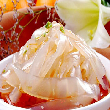 jd优选东北特产东北大拉皮水晶拉皮凉拌宽粉皮干拉皮10袋