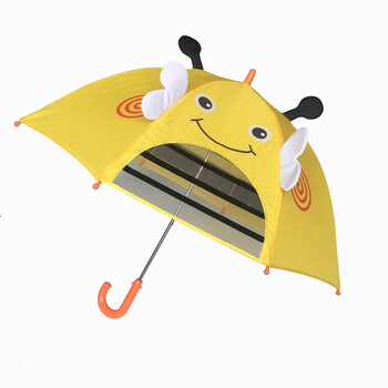 幼儿园男女童宝宝超轻儿童雨伞雨具小学生小孩直柄防夹阳伞 抖音 粉色