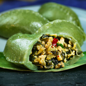 特产优联浙江衢州特产龙游清明粿青团艾草青果咸味青饺糯米糕点早餐