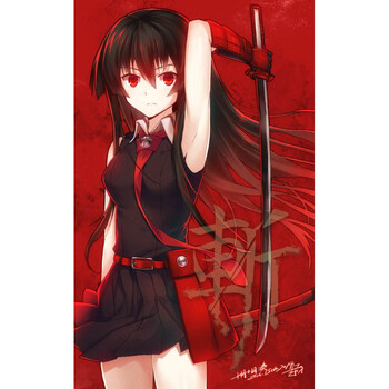 狼天影 斩赤红之瞳赤瞳海报墙贴纸贴画超大海报动漫宿舍卧室房间二