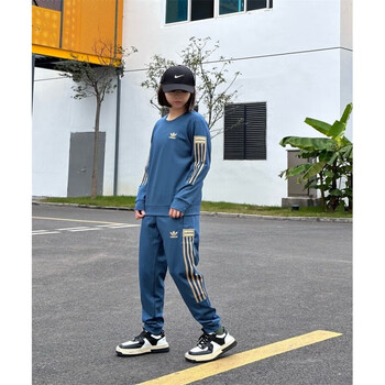 hnnvv官方阿迪达斯斯三叶草休闲运动套装男女秋冬季新款外套adidas