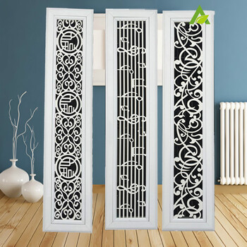 中央空调艺术风口abs雕花出风口花式暖气罩百叶装饰铝合金花风口 定制