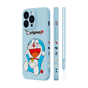 洛克 Rock Rock 苹果手机壳哆啦a梦硅胶保护套全包防摔薄可爱男女情侣欢乐多啦 蓝色 Iphone 13 Pro Max 图片价格品牌报价 京东
