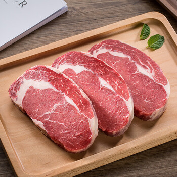农夫好牛买5片划算原切牛排新鲜牛肉安格斯谷饲眼肉200克片安格斯谷饲