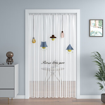 映容 免打孔防蚊纱帘门帘 夏季透气防蝇卧室隔断帘家用进门纱窗帘可