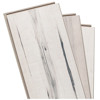 [荐]北欧白枫木地板 简约白色 北欧自然风格 精致哑光12强化复合 1㎡