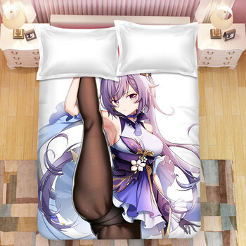 动漫床单来图定做原神床单宿舍动漫二次元可莉刻晴被单 原神13 0.