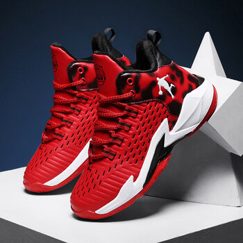 安錔儿童运动鞋冬季新款加绒保暖跑步鞋韩版时尚休闲男黑红加绒30