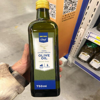 麦德龙 炒菜烹饪凉拌食用油 西班牙初榨橄榄油 750ml瓶装 默认