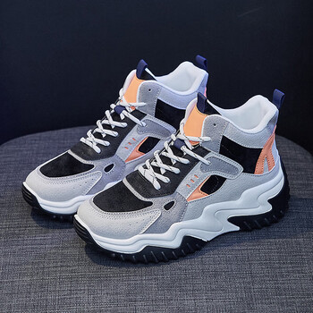 大东dusto大东老爹鞋2023冬季保暖女鞋厚底增高休闲跑步鞋防滑运动