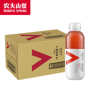 农夫山泉力量帝 维他命水 蓝莓树莓风味 果味饮料500ml*15瓶整箱装