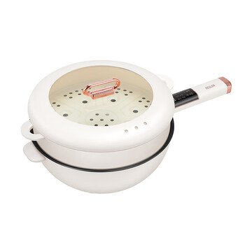 多功能电炒锅【 ddq-hg116】 米白色 5l【图片 价格 品牌 报价】-京东