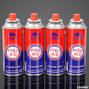 金字塔便携式卡式炉气罐户外丁烷液化小煤气罐瓦斯气体燃气瓶220g*24