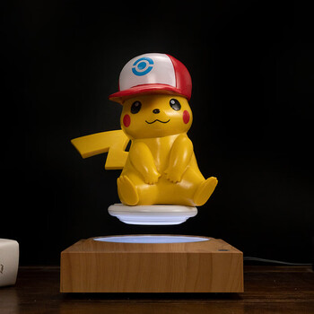 比皮卡丘公仔神奇宠物小精灵宝可梦磁悬浮生日礼物品摆件磁悬浮戴帽款