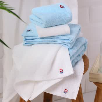 Xhayashi日本进口今治加大浴巾家用柔软速干纯棉吸水柔爽大浴巾三件套白色 图片价格品牌报价 京东