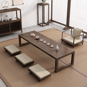 凯芙特日式榻榻米小茶几茶桌飘窗桌矮桌子地桌实木新中式茶台禅意家具