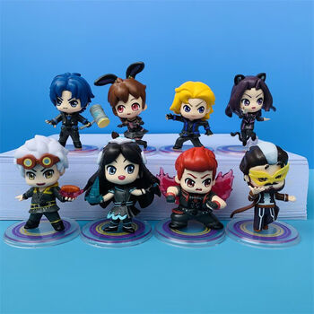 儿童礼物动漫玩具全套女孩盲盒 超神版【7怪 1院长弗兰德】经典全套