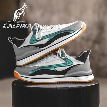 袋鼠男鞋跑步鞋休闲鞋男2022春季新款潮流男士阿甘鞋旅游休闲运动鞋