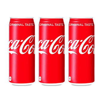 可口可乐日本进口coco-cola碳酸原味罐装汽水香橙/葡萄味芬达 【原味