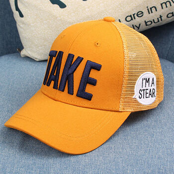 维泊茵中大童适合515岁男孩子戴的帽子透气男童帽子春夏季鸭舌帽遮阳