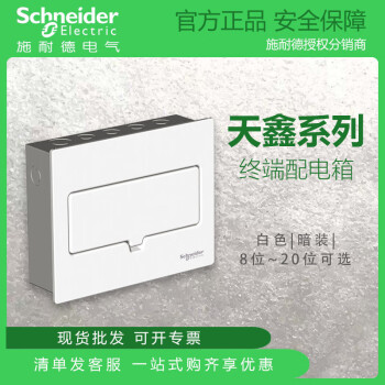 施耐德schneider適用施耐德電氣天鑫系列全金屬暗裝820迴路強電箱佈線