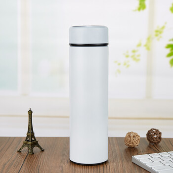 新款不锈钢真空车载保温杯男女士便携学生杯礼品杯定制印logo 白色