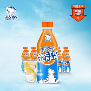 北冰洋北冰洋桔汁汽水300ml12瓶老北京汽水果汁碳酸网红饮料