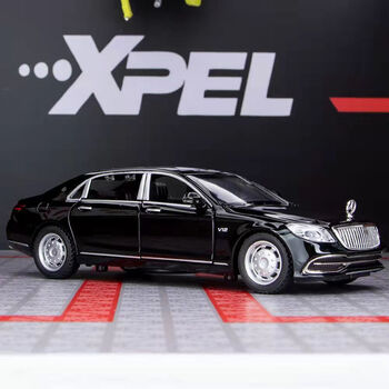 奔驰迈巴赫s650合金车模1:32加长版轿车儿童玩具车小汽车模型摆件收藏